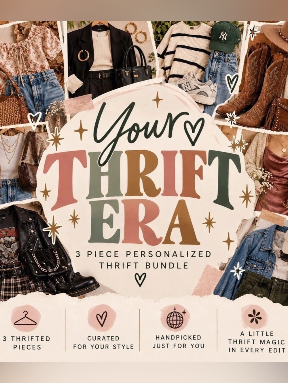 Your Thrift Era ✨ Personalized 3-Piece Thrift Style Bundle
